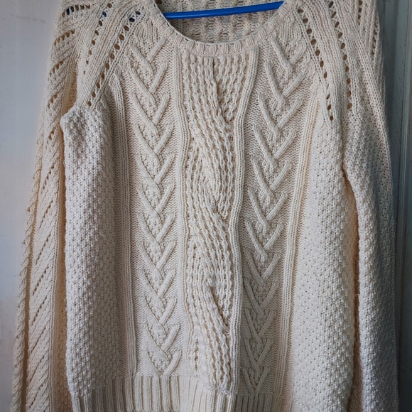 GAP Sweaters - Gap fisherman style cream sweater size med